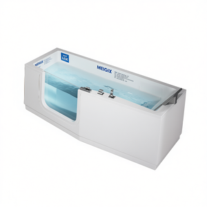 Bañera Iris para personas mayores con estructura, grifo y 2 paneles de 160 x 70 cm, color blanco. - Product Image 3