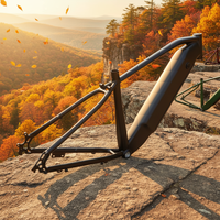 Cadre de vélo électrique tout-terrain KALOSSE en alliage d'aluminium avec batterie intégrée, cadre de vélo électrique 29 pouces, dérailleur arrière 135 mm