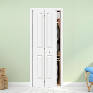 24 "x 80" bi gấp cửa tủ quần áo Lõi Rỗng trắng sơn gỗ bi gấp cửa - Product Image 2