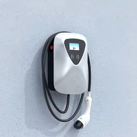 Nouvelle borne de recharge murale intelligente pour véhicules électriques 11 kW, station de recharge rapide pour VE avec câble 32A 5 m, Wallbox GBT