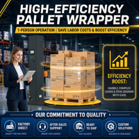 Machine d'emballage automatique de palettes électriques pour film étirable de palettes en carton, équipement industriel efficace et économique en termes de main-d'œuvre