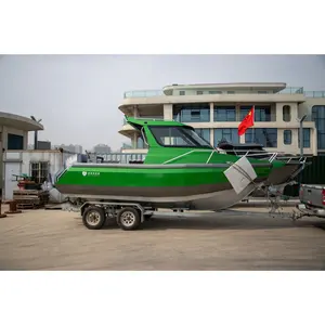 New Zealand Design 21ft/6.5m aluminum cuddy cabin sport speed fishing boat for fishing