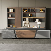 Ensemble de mobilier de bureau GD moderne, écologique, durable, en MDF, pour usage commercial, garantie 5 ans, modèle de bureau de direction en forme de L pour PDG et directeurs