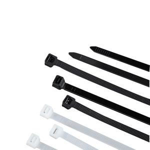 カスタマイズされたセルフロック高品質サプライヤー調節可能なナイロンケーブルジップタイホワイトブラックケーブルタイ8 * 380mmジップタイ - Product Image 5