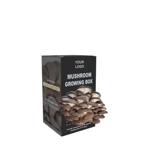 Custom Logo Print Design Mushroom Grow Box Cardboard Mushroom Packaging Box Recyclable Packing For Mushroom