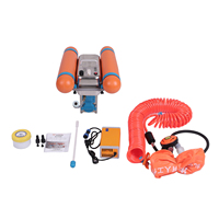 Compresseur de plongée portable à piles avec système flottant pour une plongée sous-marine jusqu'à 10 m