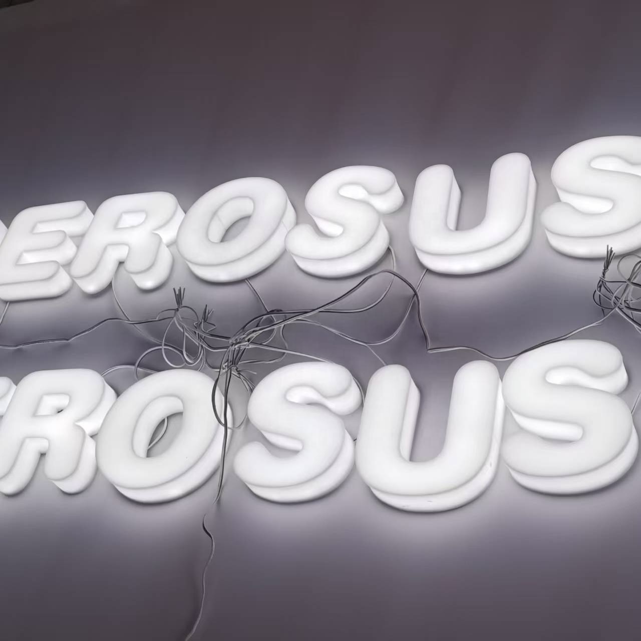 3D Durable LED Full Lit Fabricated Acrylic Letter Electronic Signs