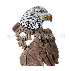 Figura de águila y búho, escultura de animales de resina, decoración del hogar, artesanía artística para escritorio - Product Image 4