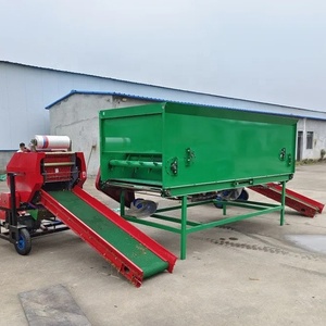 Silo di Miscelazione per Mangime Bovino da 80 Pacchi/ora, Pressa Imballatrice per Insilato d'Erba da 15KW, Macchina per Imballaggio di Paglia Umida e Biomassa - Product Image 2