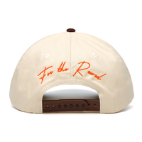 Casquette de baseball à 5 panneaux avec logo brodé 3D en relief, bicolore, de haute qualité, certifiée BSCI CE, avec dessous de visière vert