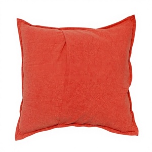 Customizable Pure Cotton Cushion Vibrant Orange <b>Throw</b> Pillow Case <b>for</b> Home Decoration100% Pure Cotton Orange Cushion Cover - Product Image 3