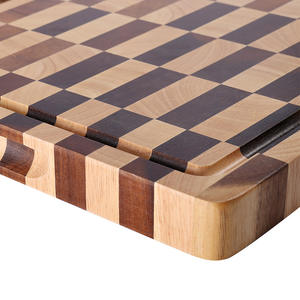 Planche à découper planche à découper de cuisine planche à découper en hêtre pelle à légumes ronde couteau en bois massif planche à découper collante - Product Image 3