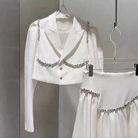 1 Yard Chaîne à griffes 3D en strass œil de cheval, garniture en cristal DIY pour collier, à coudre sur vêtements, verre ABS, bagages, diamant à souder scintillant