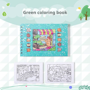 Nueva llegada personalizado A5 libro <span class=keywords><strong>para</strong></span> colorear <span class=keywords><strong>para</strong></span> niños 50 páginas dibujos animados Graffiti Digital impreso plegado folleto pintura - Product Image 6