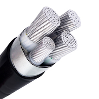 Cable concéntrico de aluminio de 0,6/1kv con aislamiento de Xlpe/PVC Cable de núcleo de cobre de bajo voltaje para construcción y central eléctrica