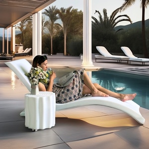 Chaise longue de plage en plastique PE, chaise de salon, chaise de <span class=keywords><strong>piscine</strong></span>, chaise longue de soleil, mobilier d'extérieur, chaise longue de <span class=keywords><strong>piscine</strong></span> pour <span class=keywords><strong>piscine</strong></span> - Product Image 4