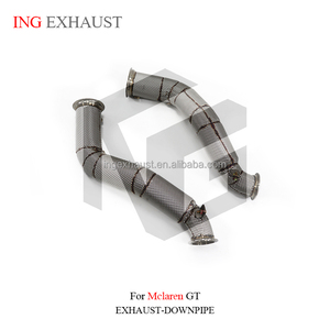 Sistema de Escape de Alto Flujo ING de Acero Inoxidable para McLaren con Protector Térmico, Piezas de Alto Rendimiento para Automóviles - Product Image 4