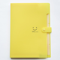 Carpeta de Archivos de PVC para Suministros de Oficina Smiles, Linda Carpeta de Documentos de Plástico, Carpeta Multiusos con Logotipo Personalizado al por Mayor