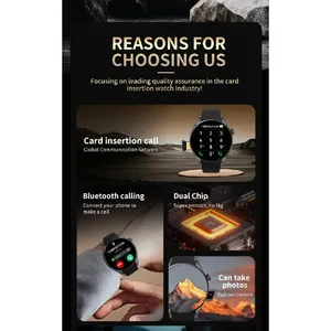 Nuovo <span class=keywords><strong>Smartwatch</strong></span> 4G BW16 con WiFi, <span class=keywords><strong>GPS</strong></span>, Schermo TFT da 1,5 Pollici, Chiamate Magnetiche, Fotocamera, Slot per SIM, Pedometro, Monitoraggio del Sonno e Promemoria Chiamate - Product Image 2