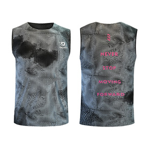 Chaleco Deportivo Bodun de Verano, Gris, Fibra de Seda de Hielo, Transpirable, de Secado Rápido, para Hombre, para Correr y Hacer Ejercicio al Aire Libre - Product Image 3