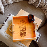 Plateau de service à manger pliant en bois massif Table basse Plateau TV Ensemble de table Table de petit déjeuner Meubles de salon avec rangement