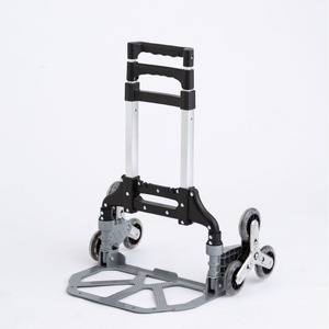 6 Wheel Foldable Aluminum <strong>Hand</strong> <strong>Truck</strong> Climbing <strong>Stair</strong> Trolley With Handcart For Shopping Lightweight <strong>Folding</strong> Luggage Cart