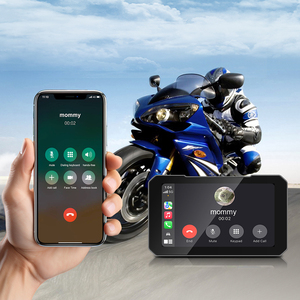 Nhịp điệu Xe máy <span class=keywords><strong>GPS</strong></span> Hệ thống định vị với BT 5.0 không dây Carplay Android tự động âm nhạc trực tuyến - Product Image 3