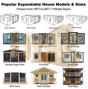 20 फीट 40 फीट लंबा विस्तार छोटे घर लक्जरी विला 1 2 3 4 बेडरूम प्रीफैब घर बाथरूम रसोई के साथ - Product Image 6