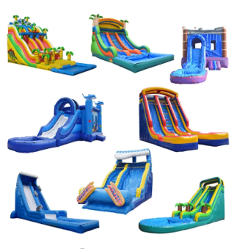 2022 new design Commercial Cheap Outdoor Inflatable Water Slide Kids with swimming pool inflatable slide