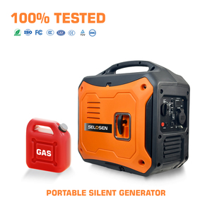 Générateur portable silencieux à essence 2KW 2200W 230V avec démarrage à distance, écran LED et faible consommation de carburant - Product Image 2