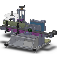 Machine d'étiquetage automatique de bouteilles en plastique YS400, machine d'étiquetage de bouteilles rondes de table avec impression de date