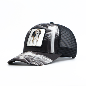 Hot Bán Mùa Hè Thể Thao Trucker Hat Bông Với Tùy Chỉnh 3D Thêu <span class=keywords><strong>Net</strong></span> Động Vật Phim Hoạt Hình Mũ Bóng Chày Cho Câu Cá - Product Image 3