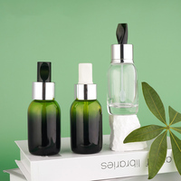 Flacon en verre pour huile essentielle de 15 ml, 30 ml, 3 oz, 2 oz, 100 ml, flacon boston doré pour sérum liquide