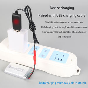 Fabrika Çıkışı 3.7V 1100mAh Şarj Edilebilir Lityum Pil Paketi Plastik Uçak Modeli Büyük Ölçekli RC Drone Oyuncakları için - Product Image 5