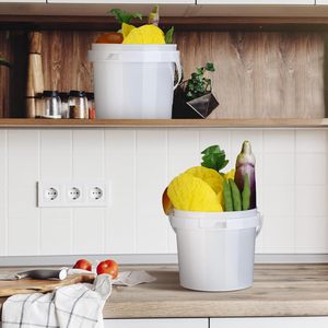 Impression OEM de qualité alimentaire 48oz. Seau à mini-beignets en plastique PP de 1,5 L avec poignée de couleur personnalisée, récipient alimentaire - Product Image 6