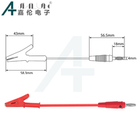 Câble d'extension JIALUN 4MM en cuivre massif avec fiche banane, moulé par injection, fil PVC 1mm