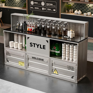 औद्योगिक शैली अलमारियाँ भोजन भंडारण अलमारियाँ कैफेटेरिया कैफेटेरिया काउंटर वाइन कैबिनेट होटल डाइनिंग रेस्तरां - Product Image 2