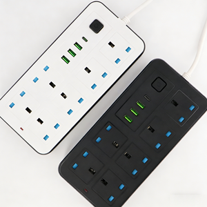 <span class=keywords><strong>Multiprise</strong></span> UK avec <span class=keywords><strong>4</strong></span> ports USB, courant nominal 10A-16A, câble de 2/3/5 m, en ABS, pour usage domestique ou professionnel, <span class=keywords><strong>4</strong></span>/6 prises - Product Image 2