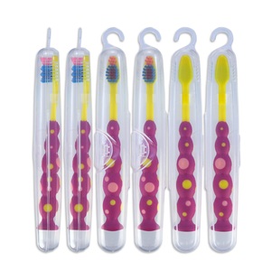 Kinder Zahnbürste transparente Schachtel PP Halter faltbarer Hülle Wandern tragbare Schachtel professionelle Fabrik GMP820 Prüfung bestand - Product Image 1