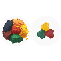Poudre de couleur de pigment de briques