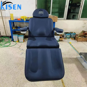 Table de massage électrique Kisen pour salon de beauté, chaise de spa électrique pour soins du visage avec 3 moteurs pour épilation et services de cils - Product Image 4