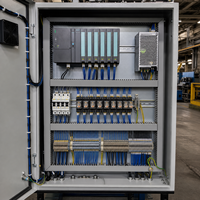 Armoire de commande PLC avec HMI, IO à distance et interverrouillage de sécurité pour système d'automatisation d'équipement OEM, personnalisable 24VDC 380V