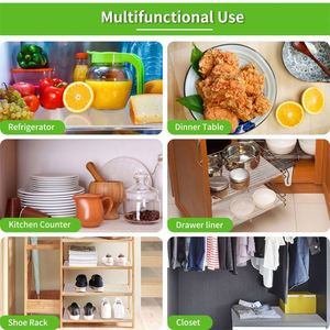 Revêtements de réfrigérateur en matériau EVA résistant à l'huile Étagères de revêtement de réfrigérateur non adhésives Tapis et tampons de tiroir en plastique pour placard de cuisine - Product Image 5