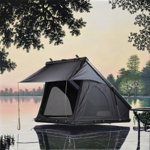 Tenda da Tetto 300kg di Carico in Lega di Alluminio Impermeabile Auto-Pop-up per Campeggio SUV con Pannello Solare da 350W - Product Image 6