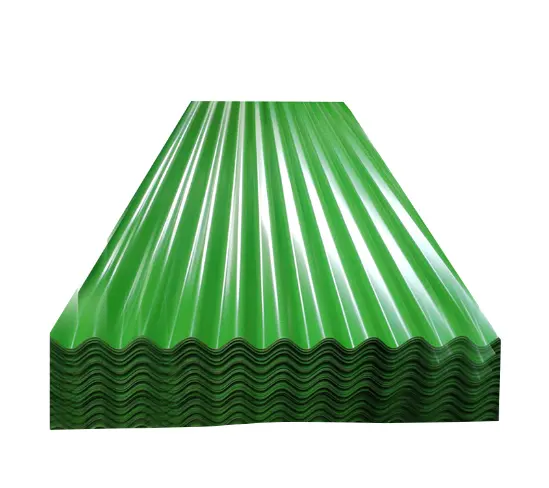 Dx51d波形亜鉛メッキ鋼板炭素鋼0.45mmPPGI波形金属鋼屋根板
