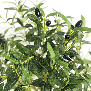 Vendas a granel customizáveis da fábrica de oliveiras artificiais e plantas potted plásticas para decorações do café e do restaurante - Product Image 2