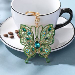 Manufacturers Direct Supply Color Diamond <b>Key</b> <b>Chain</b> Pendant Butterfly Creative Wholesale <b>Key</b> Ring Small Gifts - Product Image 5
