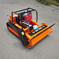 Mesin Pemotong Rumput Listrik Tanpa Kabel Zero Turn Crawler dengan Remote Control, Bersertifikasi CE EPA, Robot Penyiang Rumput Kebun untuk Uni Eropa & Amerika Utara