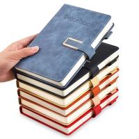 Cahier de revues en lin esthétique A4 promotionnel personnalisé en gros à bas quantité minimale de commande pour les étudiants en cuir PU