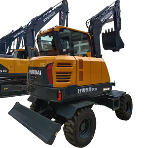 Excavadora de Ruedas Hyundai HW60 Usada, Modelo 2022, con Motor, Caja de Cambios y Bomba, Peso Operativo de 6 Toneladas, en Venta - Product Image 1